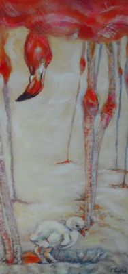 Flamingo Nursery
12” x 24” acrylic on canvas